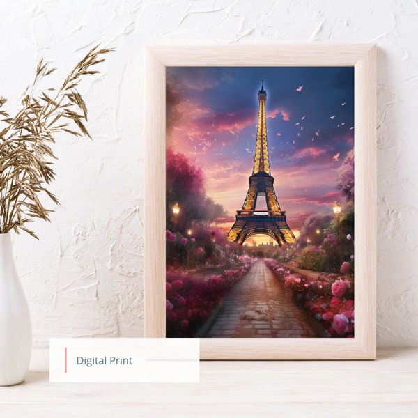 Paris Printable Wall Art Etsy