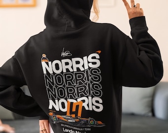 Lando Norris Hoodie | McLaren F1 Jumper, Formula One Gift, F1 Fan Clothing UK