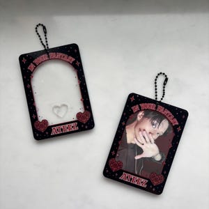 ATEEZ Photocard Holder Keychain | In Your Fantasy Frame | Kpop Fan Gift