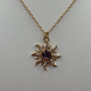 Rapunzel Sun Themed Necklace From the Movie Tangled