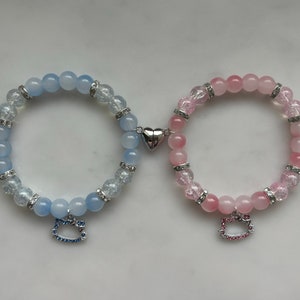Hello Kitty Matching bracelets with heart magnet Both (with magnet)