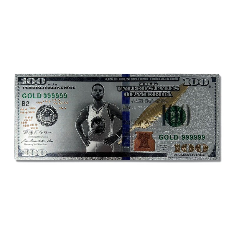 Stephen Curry Money Dollar Bill Etsy