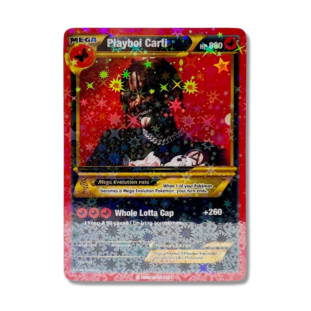 Playboi Carti Pokémon Card Etsy