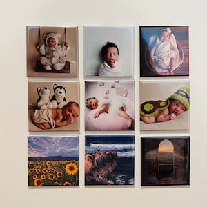 Custom 2&quot;x2&quot; Square photo magnets