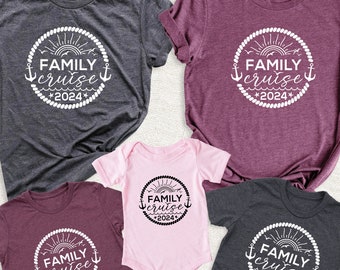 Camiseta a juego para las vacaciones en crucero 2024, camiseta para el equipo de cruceros, camiseta de viaje familiar, camiseta de pareja para las vacaciones, atuendo familiar para el equipo de cruceros 2024