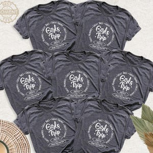 Custom Girls Trip 2025 Your Destination Shirt, Great Memories Laughs Times Friends  Tshirt, Girls Trip Matching Tee, Personalized Girls Tee