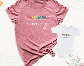 Mommy Mini T-Shirt, Matching Mommy and Me Shirt, Mother's Day Gift, New Mom Tee, Baby Shower Gift Shirt, New Mother Gift T-Shirt, Mini Shirt
