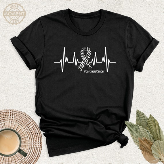 Carcinoid Cancer Awareness Shirt Zebra Ribbon Carcinoid Cancer Awareness Shirt Zebra Ribbon