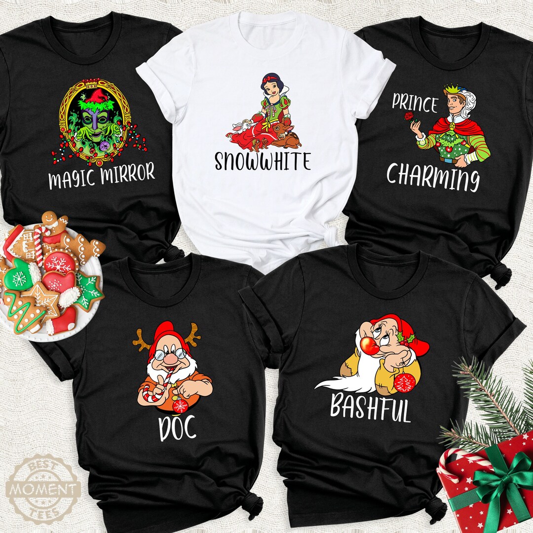 Disney Snow White and the Seven Dwarfs Group Shirt, Christmas ...