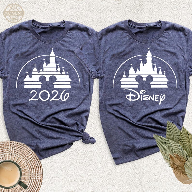 Disney Castle 2026 Trip Custom Tee Shirt, Disneyland Family Matching Tshirt, Personalized Disney 2026 Tee, Disneyworld Group Tee, Mickey Tee image 10