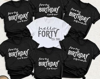 40th Birthday Shirt, Vintage 1986 Tshirt, 40th Birthday Men Tee, 1986 Birthday Shirt, Born in 1986 Shirt, Forty Birthday Women, Forty Shirt