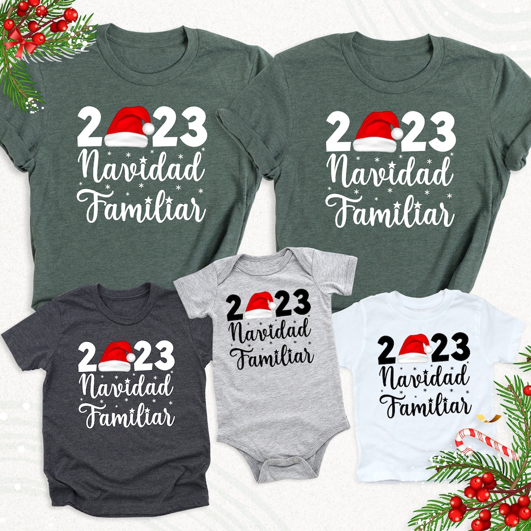 t shirt navidad familia
