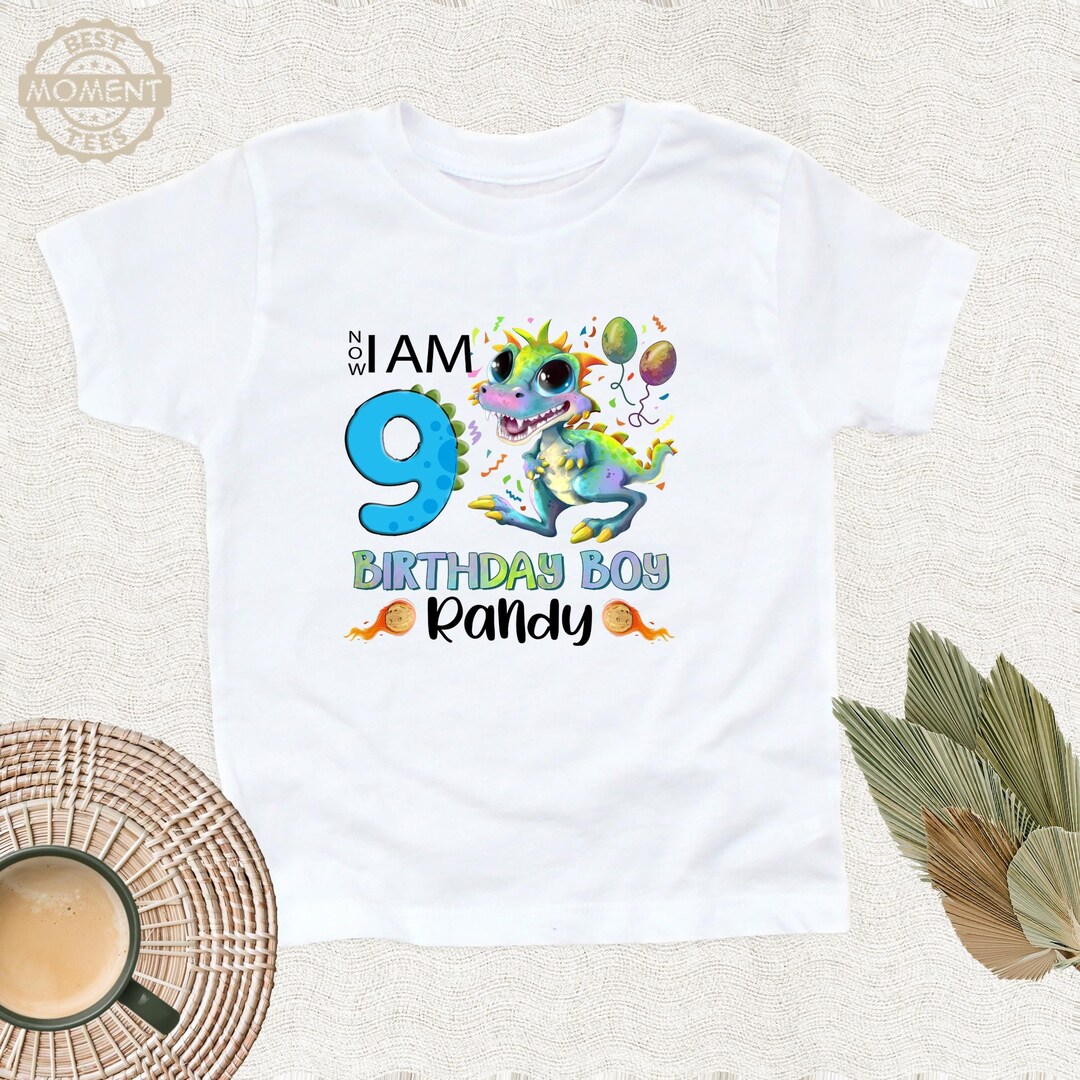 In My 9th Birthday Era Vintage 9 Years Old Birthday Boy Girl Gifts T Shirts P185595090