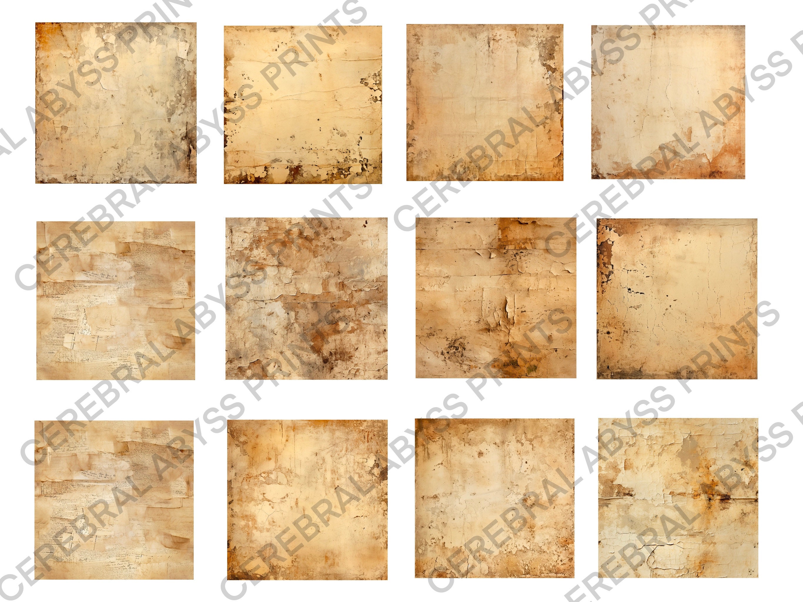 Seamless Vintage Aged Paper Old Book Pages Scrapbooking Kit Vintage ...