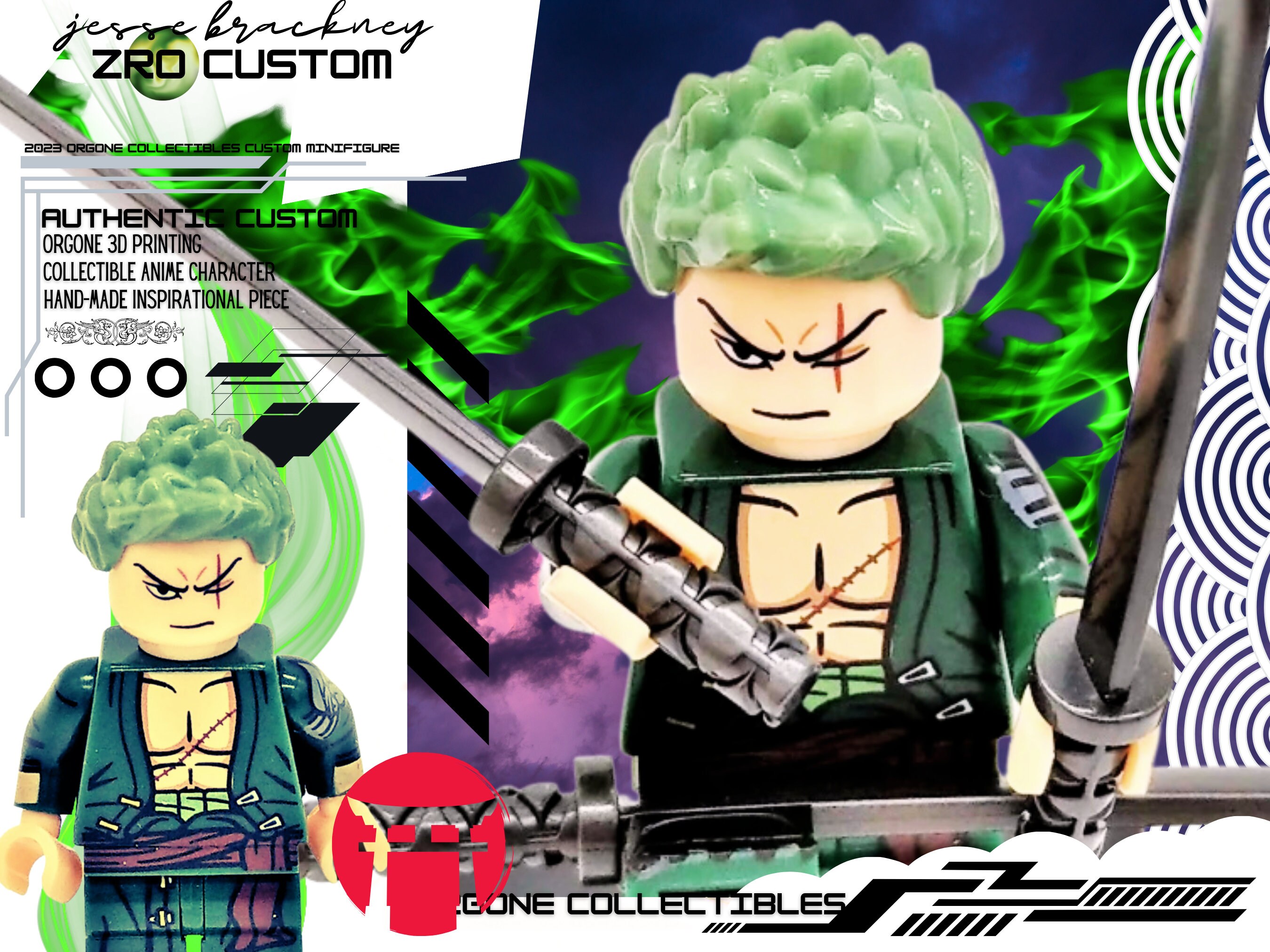 LEGO Roronoa Zoro MOC (Tutorial)