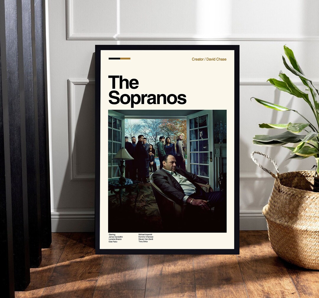 The Sopranos Movie Poster the Sopranos Poster David Chase Etsy