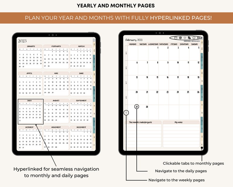 Ultimate Remarkable Planner 20232024 Hyperlinked PDF Etsy