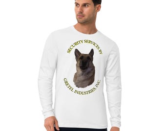 Long Sleeve Fitted Crew - "Security Services By Gretel Industries, Inc."