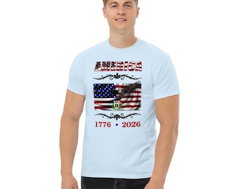 Patriotic American 250th Birthday Eagle Flag Unisex Classic Tee