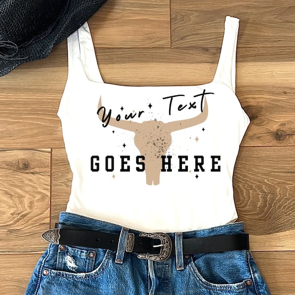 Custom Western Tank Top Bodysuit Personalized Country Music Bodysuit Stagecoach Outfits Nashville Long Live Cowgirls Bach Music Festival