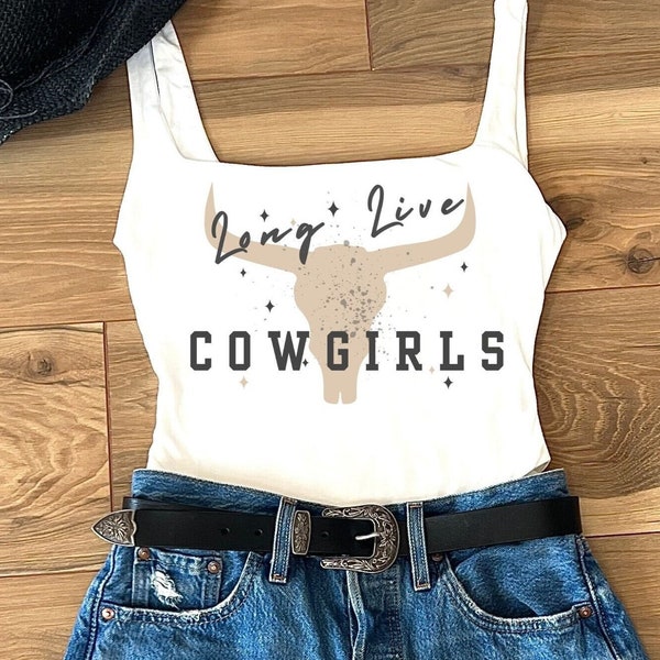 Long Live Cowgirls Western Tank Top Bodysuit Country Music Tank Top Bodysuit Stagecoach Outfits Nashville Shirt Cowgirl Rodeo Bodysuit