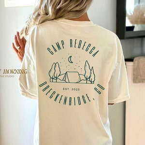 Custom Camp Bachelorette Party Shirts Personalized Camp Bride Tshirt Bachelorette Weekend Wild Mountain Bridal Party Gifts Bridesmaids Tee
