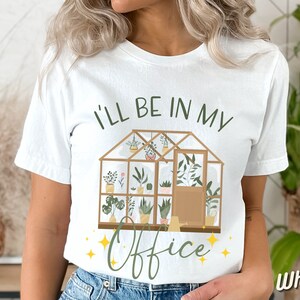 Greenhouse Office Hour Plant Lover Shirt Gift Idea For Gardening Mom T-shirt Botanical Tee Funny Monstera Philodendron House Plants Tshirt