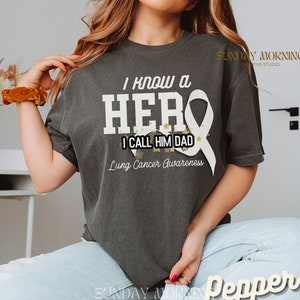 Personalized Lung Cancer Awareness Shirt,White Cancer Ribbon Tshirt,Custom Lung Cancer Support Team T-shirt Gift Fight Cancer Warrior Tee