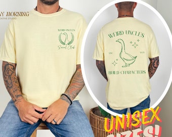 Vintage Silly Goose Weird Uncle Club Comfort Colors Shirt Funny Graphic Collegiate Bird Tee Pregnancy Baby Announcement Gift For Cool Uncles