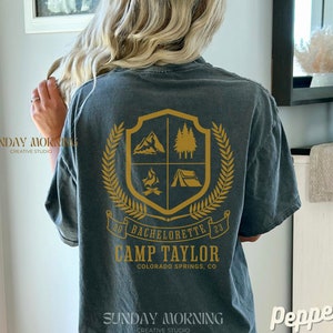 Custom Camp Bachelorette Party Shirts Personalized Camp Bride Tshirt Bachelorette Weekend Wild Mountain Bridal Party Gifts Bridesmaids Tee