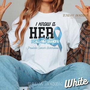 Camisa personalizada de concientización sobre el cáncer de próstata, camiseta con cinta de cáncer azul claro, camiseta personalizada del equipo de apoyo al cáncer de próstata, regalo de guerrero contra el cáncer
