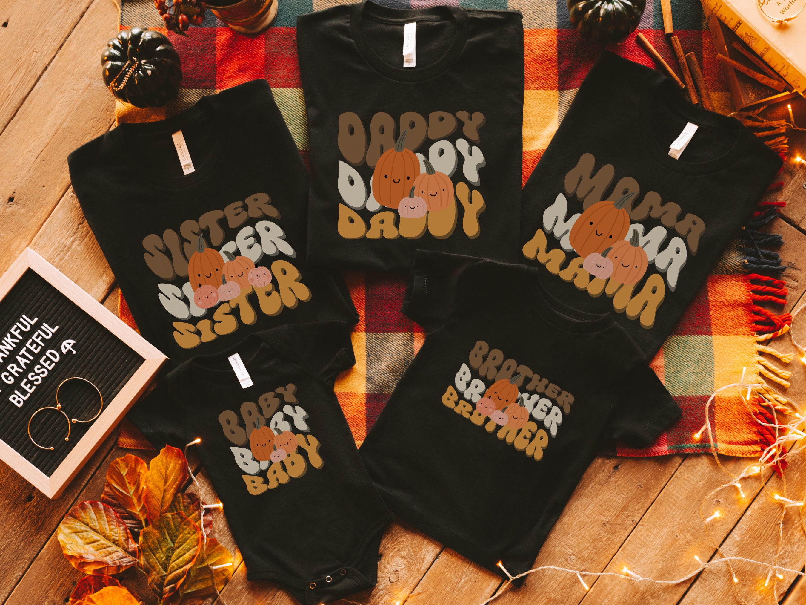 Discover Family Matching Halloween Shirts Mommy and Me Baby Outfit Mama Dada Little Pumpkin Fall Shirt Mom Dad Baby Toddler Shirt Pregnancy Reveal