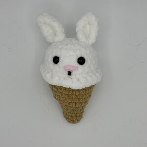 Bunny Crochet Ice Cream Cone