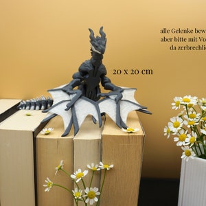 grauer Wyvern Erwachsen oder Baby Iron Spikes & Teeth, Silk Wings Bild 2