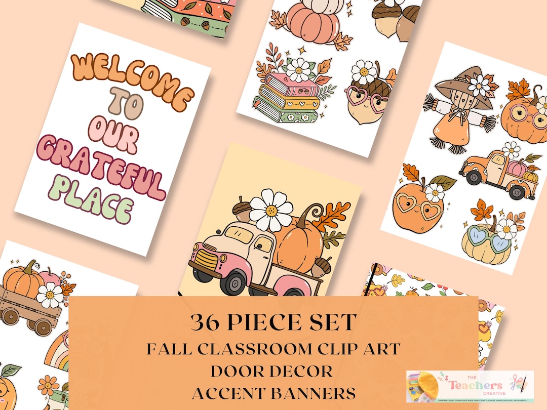 Thanksgiving Classroom Door Decor , Thanksgiving Bulletin Board Kit ...