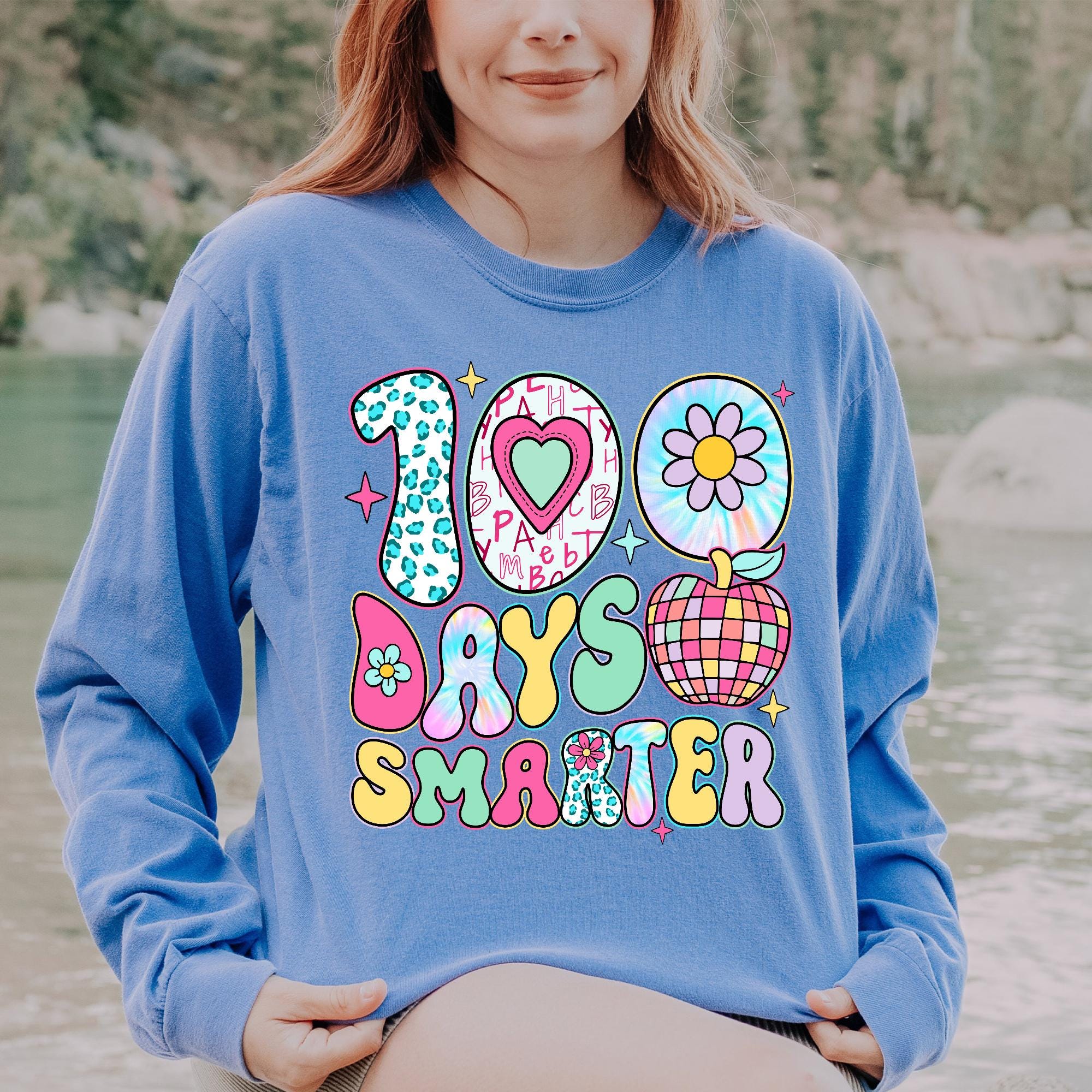 100 Days Smarter PNG, Happy 100th Day of School, Disco 100 Days Png ...