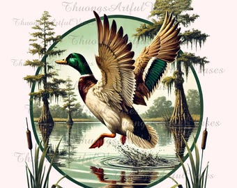 Mallard Duck PNG, Camo Flying Mallard Duck PNG, Wild Duck Sublimation Png, Duck Hunting Sublimation, Duck Hunting Season PNG,Duck Hunter Png