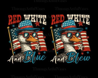 Red White And Blew Png, Funny 4th Of July Duck Png, Patriotic Duck Sublimation Shirt, USA Flag, Boys Independence Day, Duck 4th July Png
