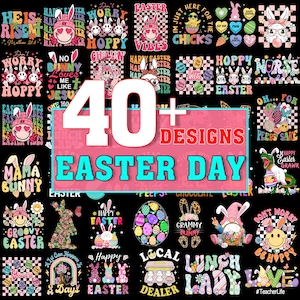 Happy Easter Day Mega Bundle PNG File, Easter Day 40+ png, Happy Easter Bundle PNG, Bundle Png, Easter Life Png, Sublimate Designs Download