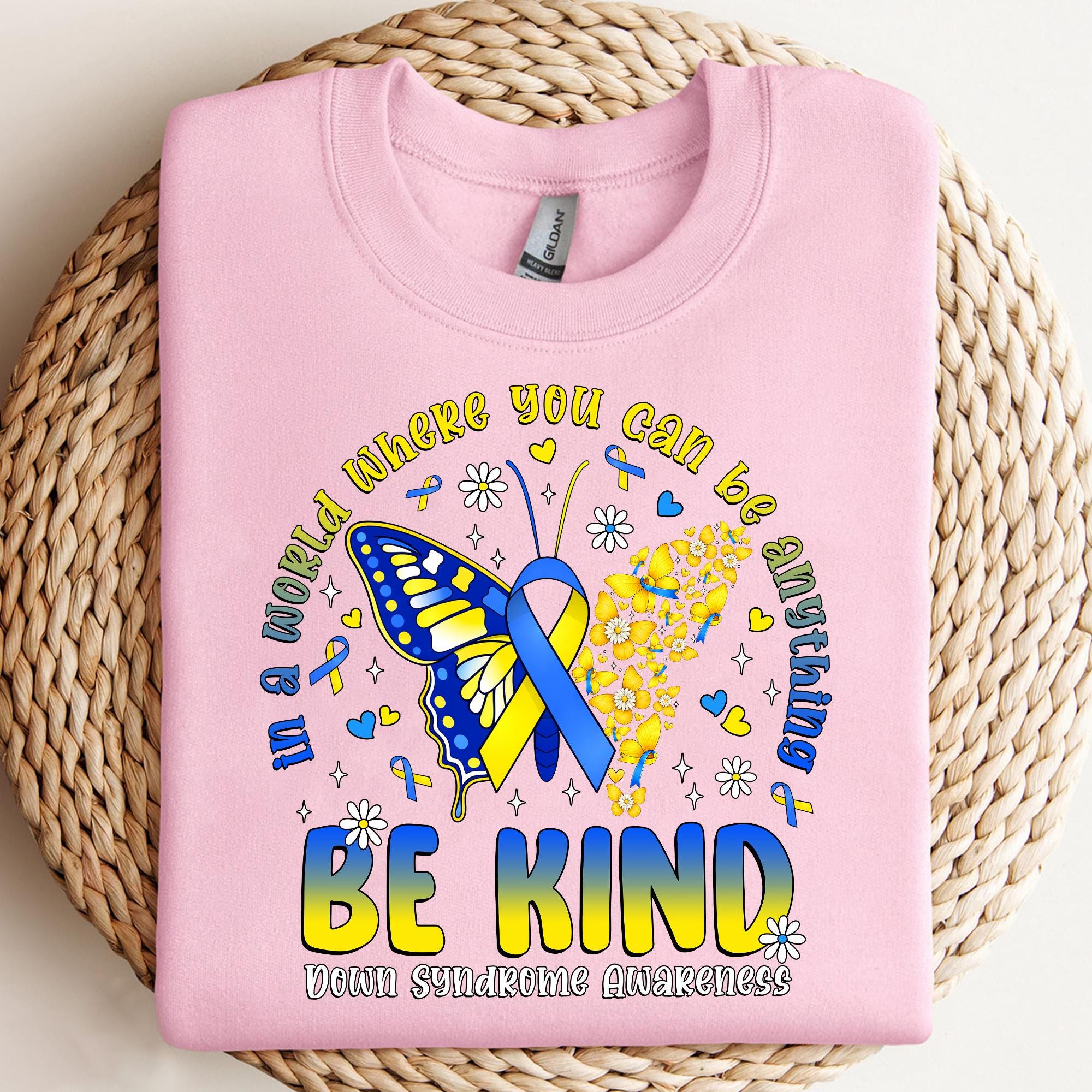 Be Kind Down Syndrome Awareness 3/21 PNG, in October We Wear Blue ...