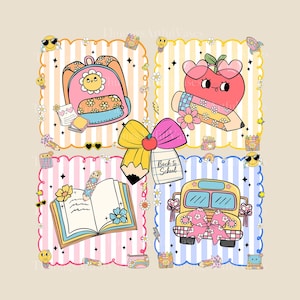 Camiseta de regreso a clases con diseño de chica preppy, diseño de camiseta de maestra coqueta para el primer día de clases, diseño de lazo rosa femenino, camiseta de &quot;Hola a la escuela&quot;