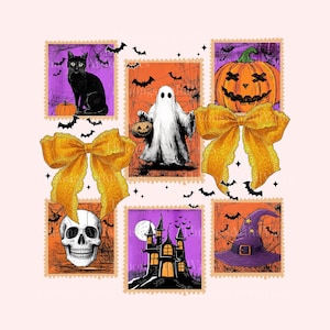 Spooky Season Png, Vintage Halloween Ghost Png, Coquette Fall Pumpkin Shirt Design, Halloween Brushstroke Sublimation, Coquette Vibes Png