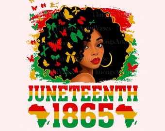 Juneteenth Regina Nera PNG, Juneteenth Png, Juneteenth 1865 Png Design a Sublimazione, Storia Nera Png, Libertà Nera