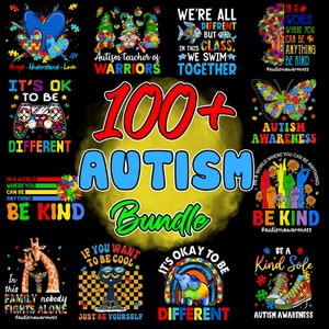 100+ Autism Designs Bundle, Autism Awareness Png, Autism Quote Png, Au-Some, Autism Mom Png, Puzzle Png, Autism Ribbon Png, Puzzle Piece Png