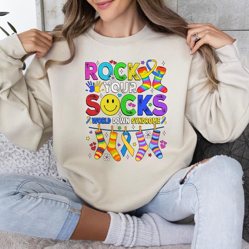 Rock Your Socks World Down Syndrome Day PNG, Awareness Socks Png, Boy ...