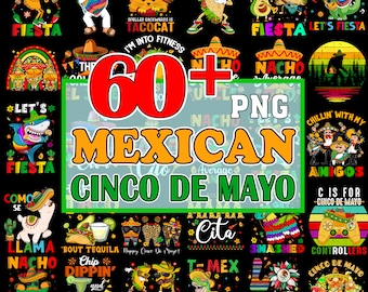60+ Mexican Bundle Png, Cinco De Mayo Png Bundle, Mama Cita, Cinco De Drinko Png, Western png, Fiesta Squad Png, Sublimation Design Download