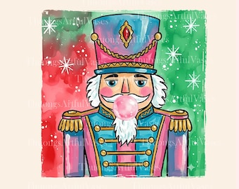 Retro Nutcracker Christmas PNG, Merry Christmas png, Funny Nutcracker Shirt, Vintage Nutcracker png, Trendy Christmas, Digital Download