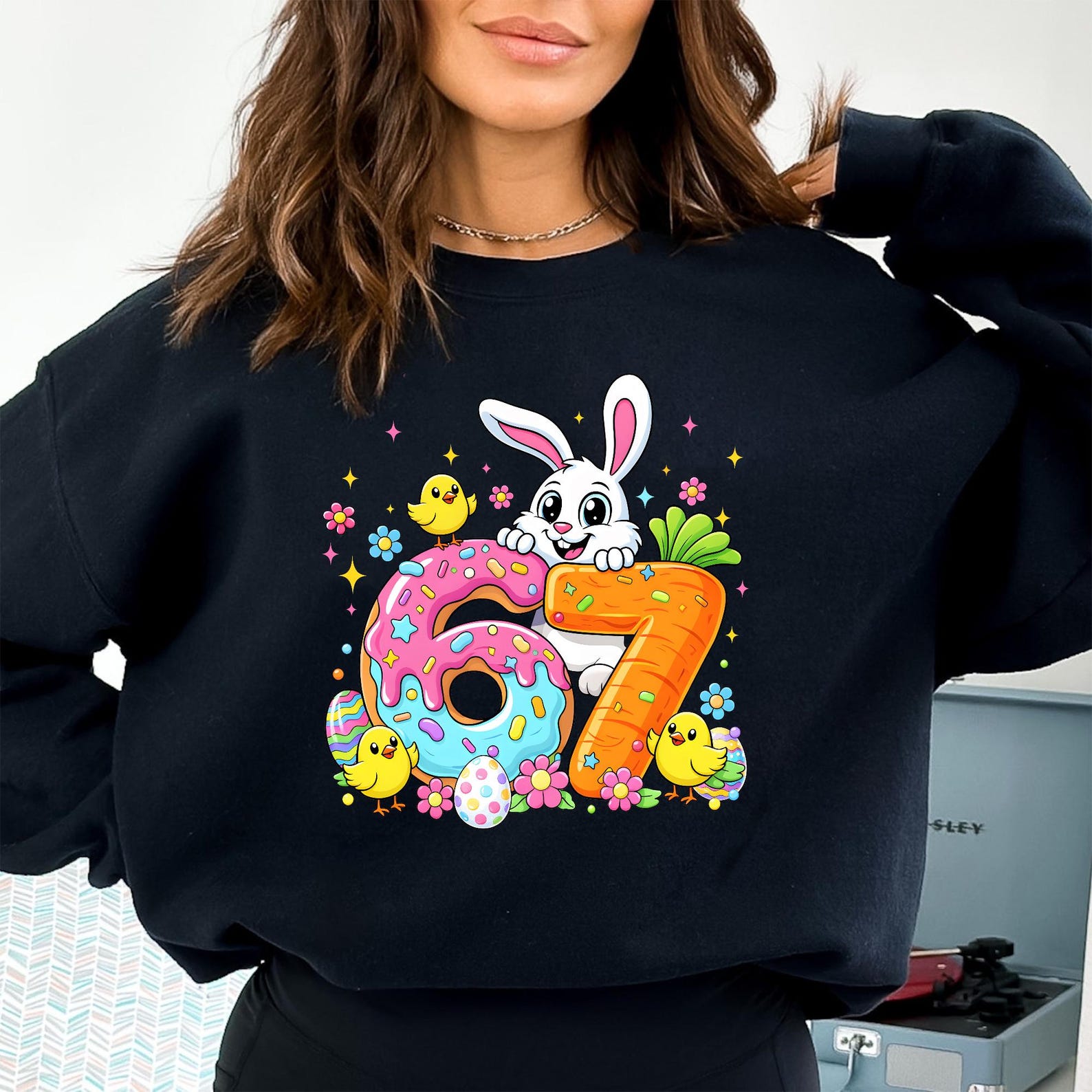 Happy Easter Day 67 Bunny PNG, Six Seven Easter Day, 67 Easter Egg Png ...