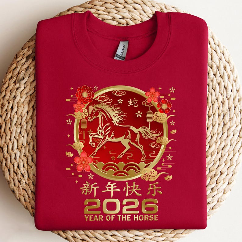 Year of the Horse 2026 PNG, Chinese Zodiac 2026 Png, Lunar New Year Png ...