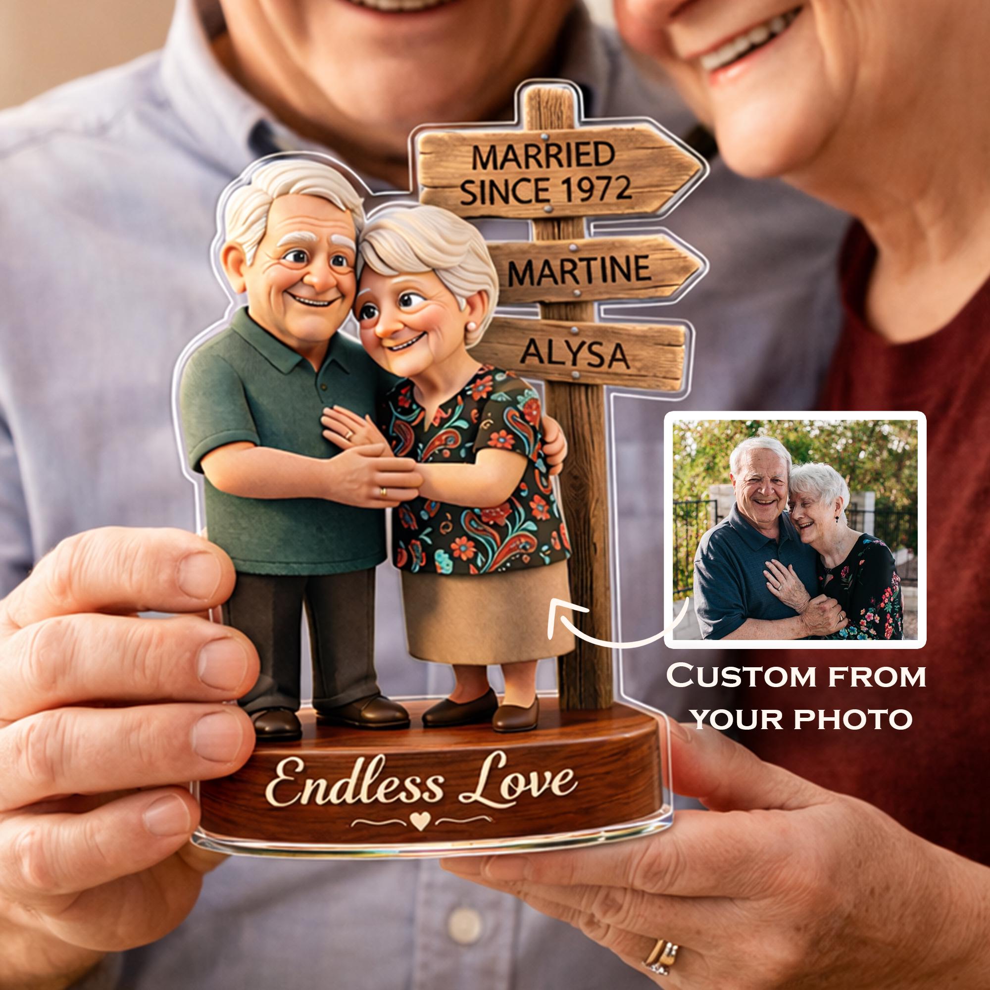 Growing Old Together Photo Plaque